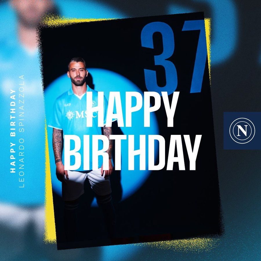 生日快樂！那不勒斯官方發(fā)文慶祝斯皮納佐拉32歲生日